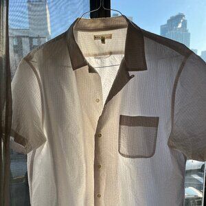 Alex Mill White Crinkle Shirt (L)
